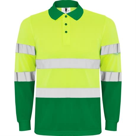 r9306-roly-polaris-manica-lunga-polo-uomo-alta-visibilita-verde-giardino-giallo-fluo-2.webp
