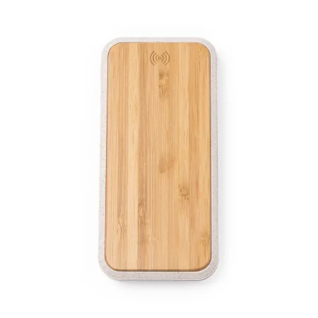 6058 Ambro - Power Bank in Bamboo E Fibra Di Frumento