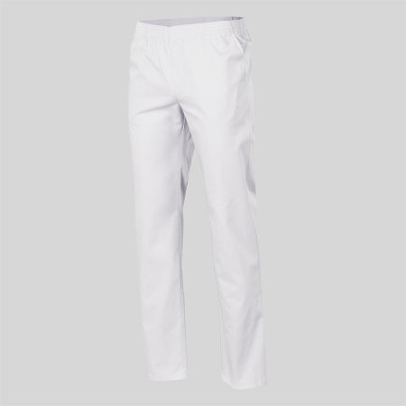 PANTALONE SANITARIO TWILL BIANCA  TASCA. ELASTICO INTERO