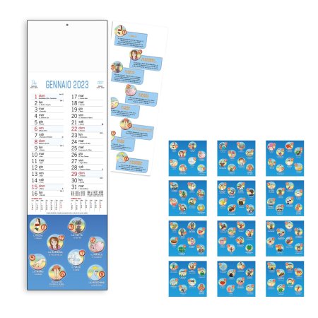 Cabala Calendario Trimestrale 12 Fogli - B/66 