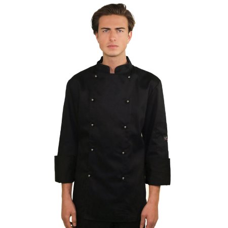 Giacca chef uomo nera  AB060N