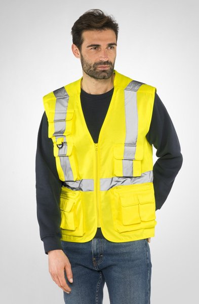 7045X- GILET STAR ALTA VISIBILITA'GIALLO
