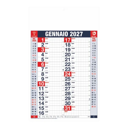 B063 - CALENDARIO OLANDESE QUADRETTATO