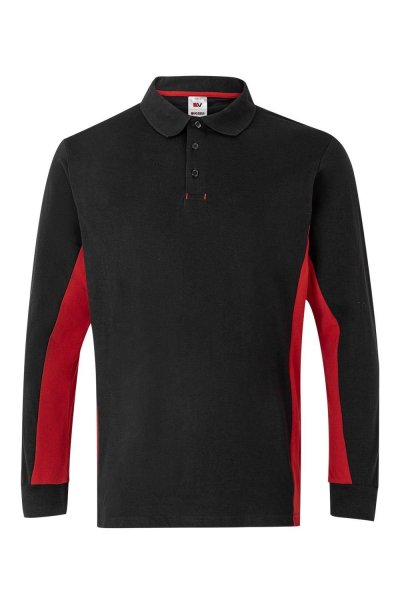 Polo bicolore a maniche lunghe 105514