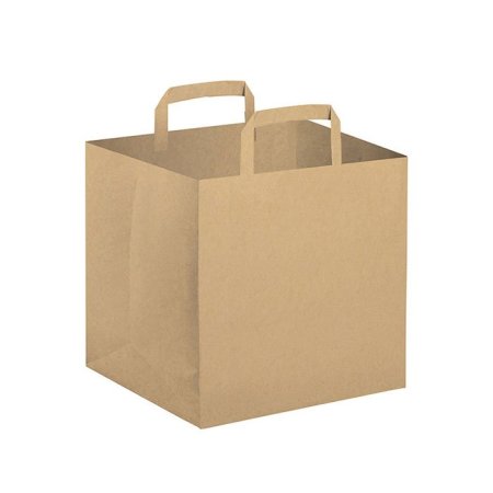 Busta personalizzata in carta avana cm 26x16x31 COMPACT TAKE AWAY