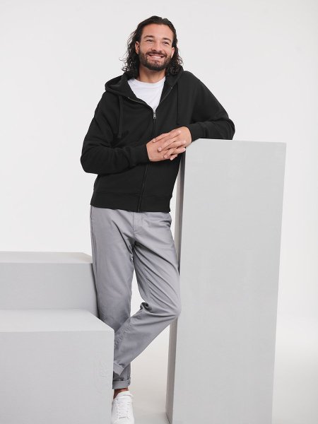 FELPA UOMO CAPPUCCIO E ZIP AUTHENTIC