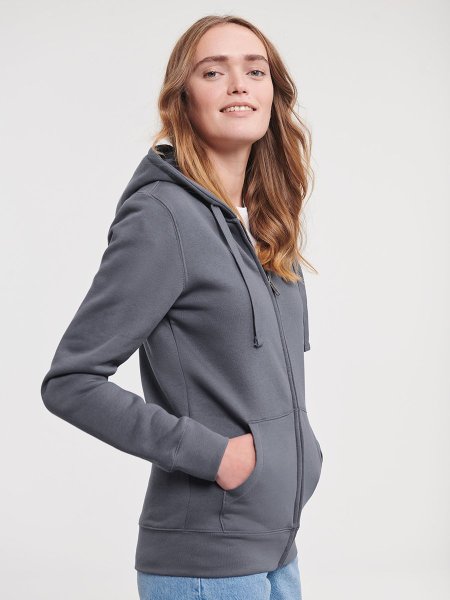 FELPA DONNA CAPPUCCIO E ZIP AUTHENTIC