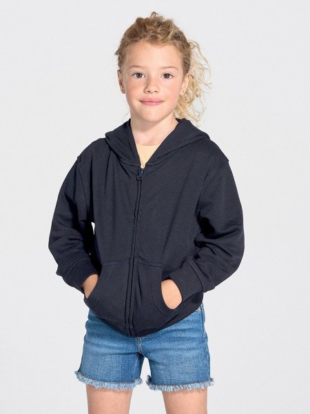 FELPA BAMBINO CAPPUCCIO E ZIP LEGGERA FRENCH TERRY