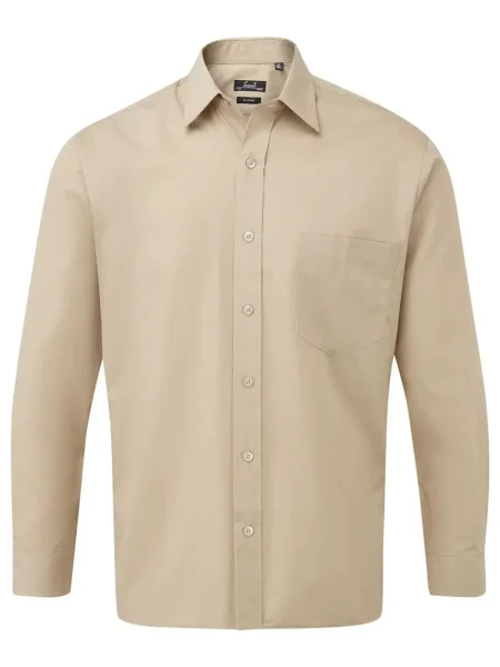 Men's Long Sleeve Poplin Shirt