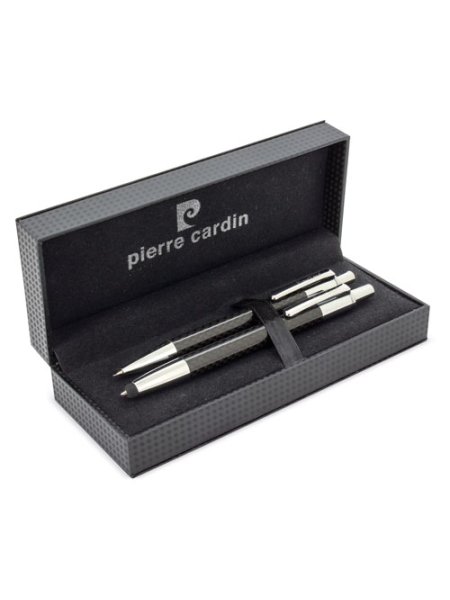 SET PENNA E PORTAMINA TOUCH CARBON FIBER PIERRE CARDIN