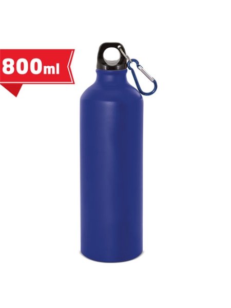 Bottiglia in alluminio 800 ml con moschettone TUAREG