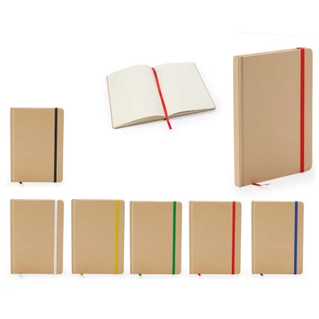 Blocco Note Formato A5 Con Copertina Rigida In Cartone Riciclato - 2093 Righi