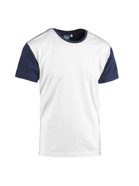T-Shirt COLLEGE girocollo bicolore