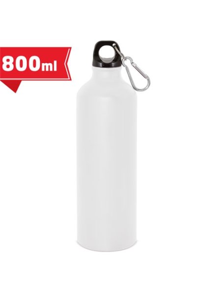 BOTTIGLIA IN ALLUMINIO 800 ML CON MOSCHETTONE TUAREG