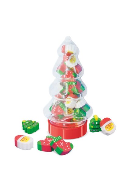 SET DI GOMME DI NATALE FIR TREE