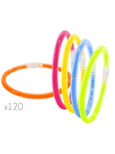 BRACCIALETTI LUMINOSI NEON (PACK 120 pz)