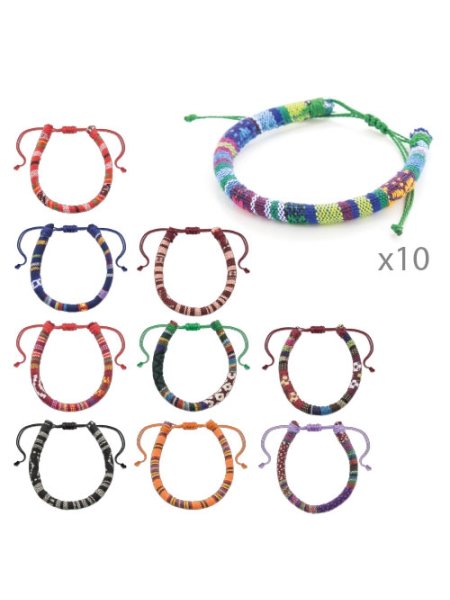 SET 10 BRACCIALETTI FRIENDSHIP