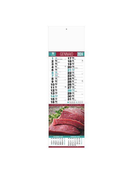 B/79 - CALENDARIO   CARNE  