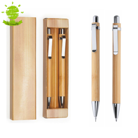 5575 Set Penna e Matita Bamboo