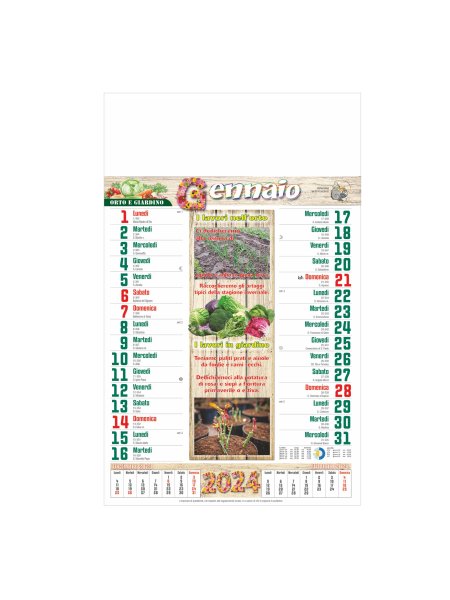 B/86 - CALENDARIO - ORTO E GIARDINO