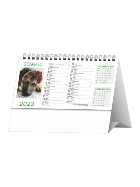 H/12 CALENDARIO DA TAVOLO CANI E GATTI