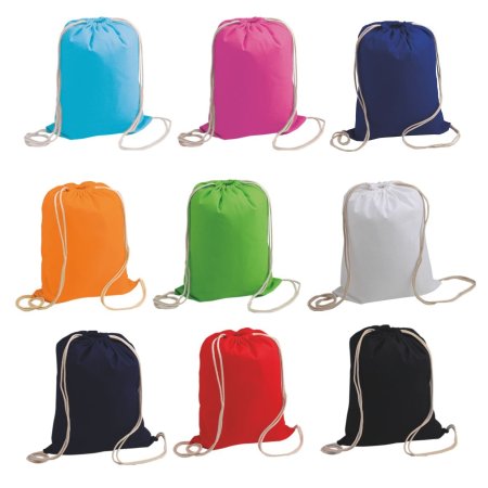 Zaino a sacca in Cotone 130gr. - 1081 Bolsa