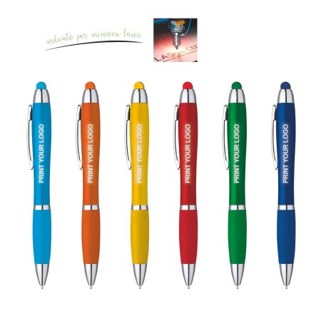 Penna Sfera Touch con led - 5234 Neon Color