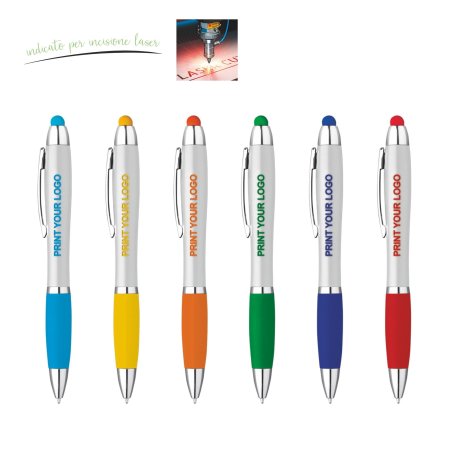 Penna Sfera Touch con led - 5233 Neon White