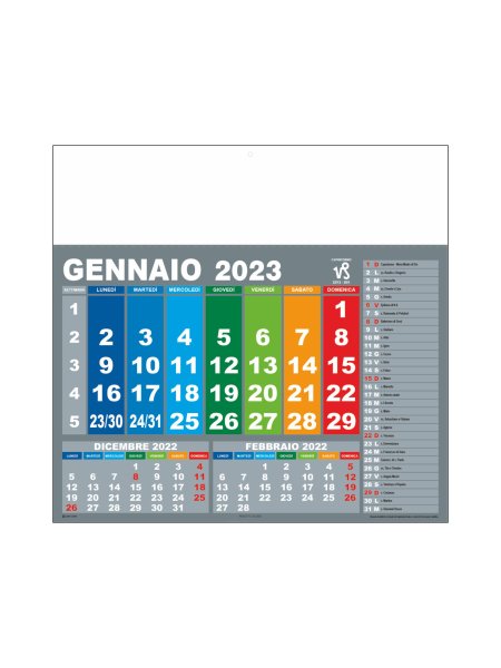 Calendario - Americano - E/10 