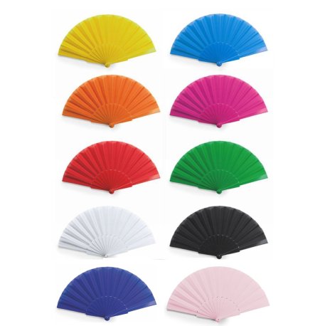 Ventaglio Con Stecche In Plastica E Tessuto In Poliestere - 6027 Wedding